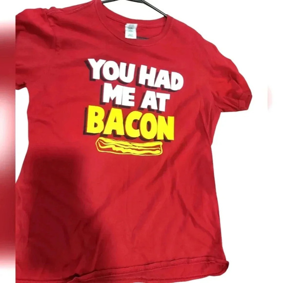 Mens Graphic Tee Tshirt "You Had Me At Bacon" - Picture 1 of 2